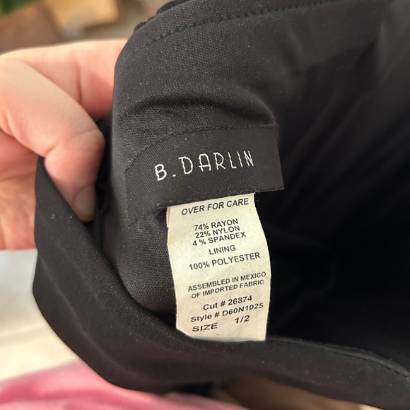 Strapless Black Dress with Pockets - Picture 5 of 5